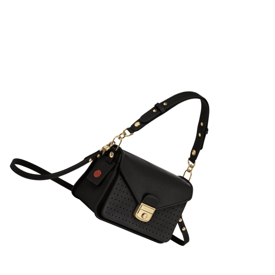 Női Longchamp Mademoiselle S Crossbody Táska Fekete | HU-WJN5987