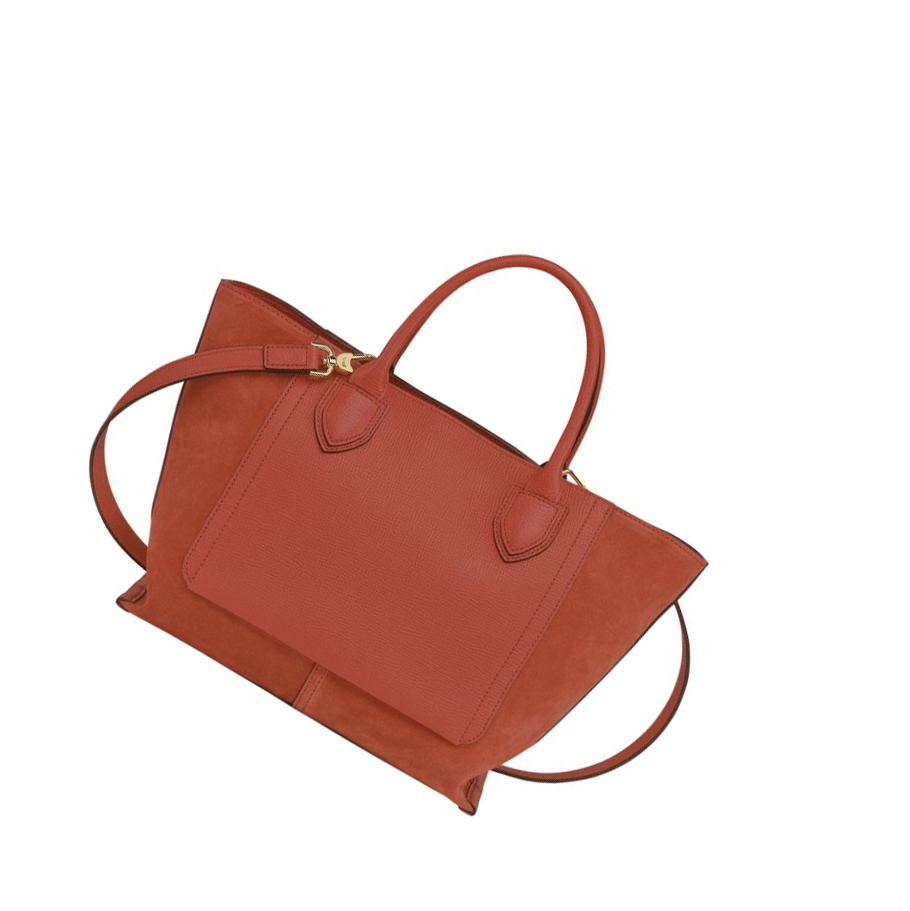 Női Longchamp Mailbox M Kézitáska Narancssárga | HU-TEF6104