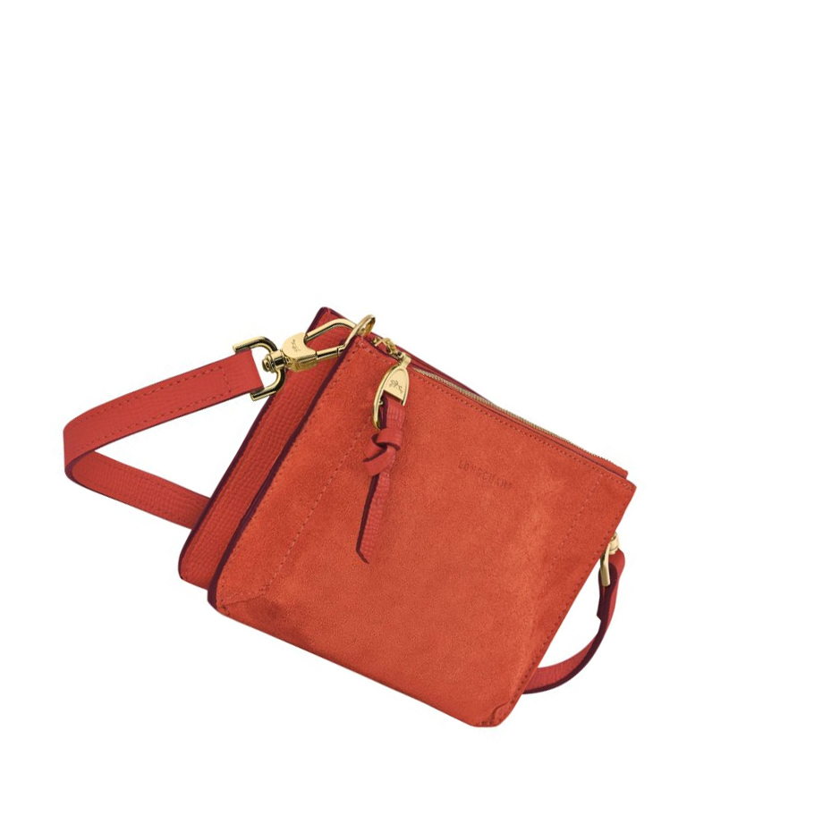 Női Longchamp Mailbox Soft Cipzáras Pénztárca Narancssárga | HU-CIJ3064