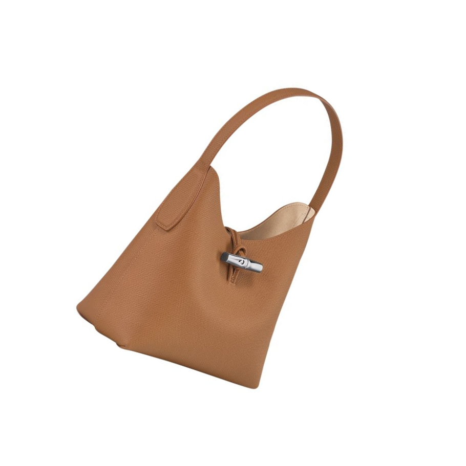 Női Longchamp Roseau M Válltáskák Bézs | HU-REP6072