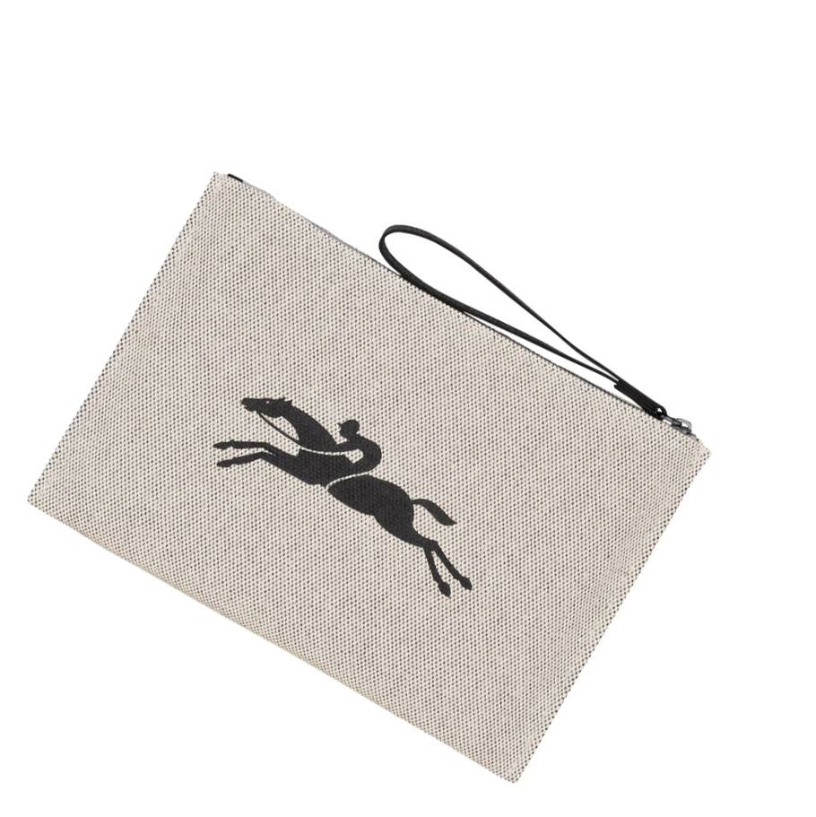 Női Longchamp Roseau Pouches Bézs | HU-KDE9380