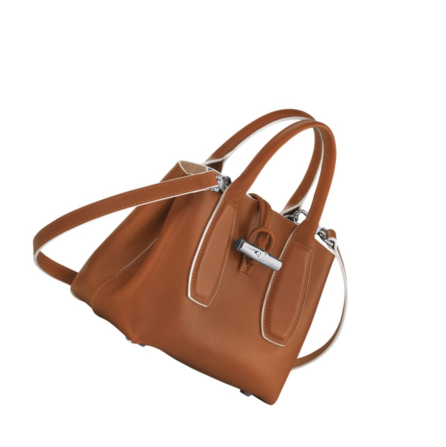 Női Longchamp Roseau S Kézitáska Barna | HU-KQM0619