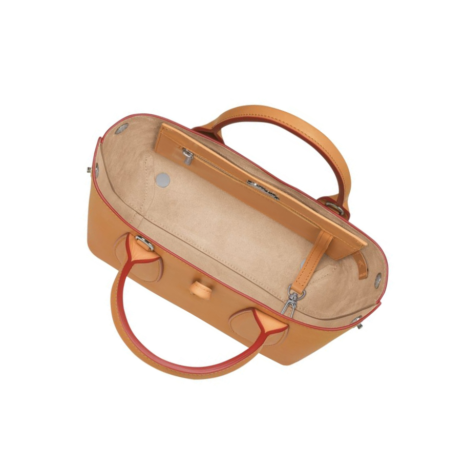 Női Longchamp Roseau S Kézitáska Barna | HU-RHN7102