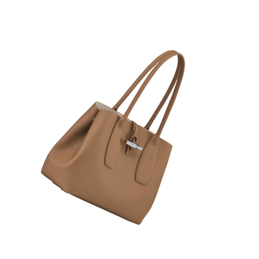 Női Longchamp Roseau Válltáskák Bézs | HU-ZIY9340
