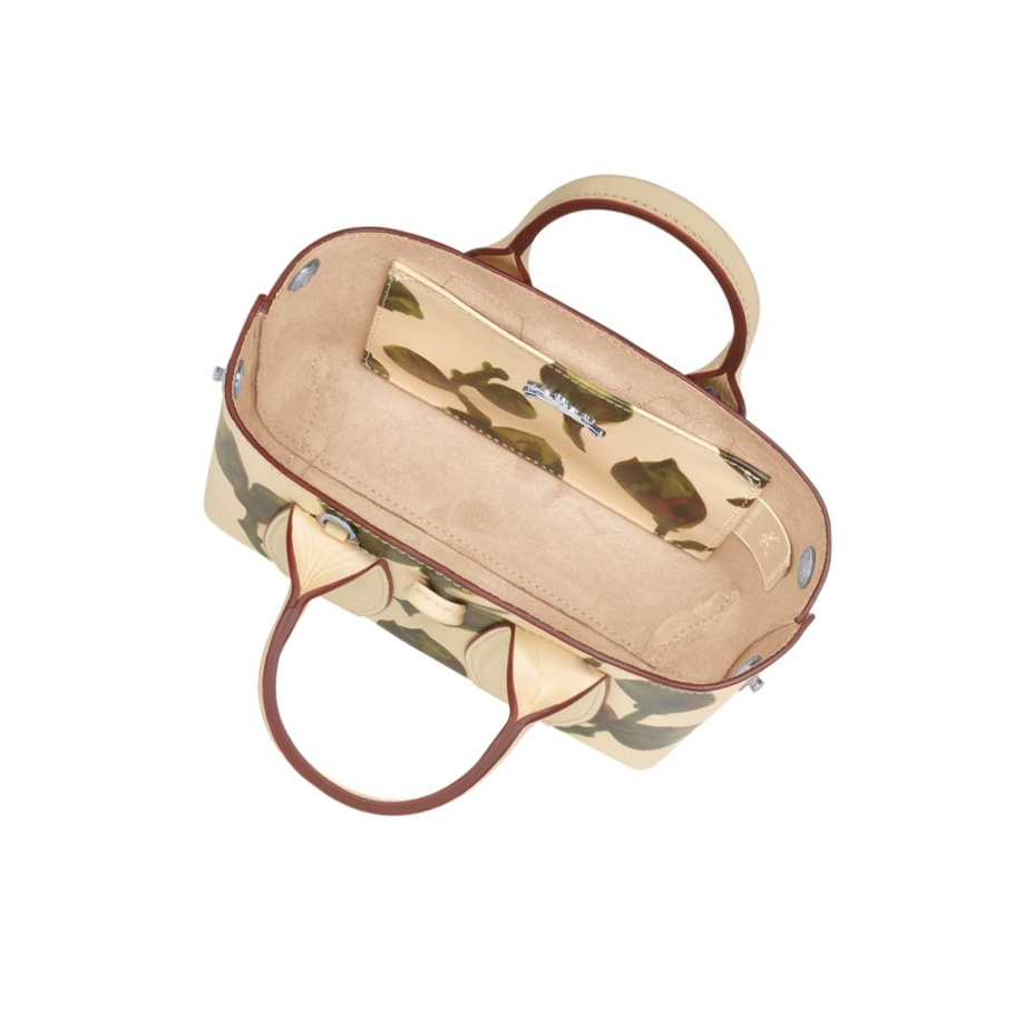 Női Longchamp Roseau Végétal XS Kézitáska Khaki | HU-GBP7492