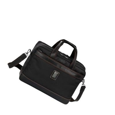 Férfi Longchamp Boxford L Aktatáska Fekete | HU-VQJ2697