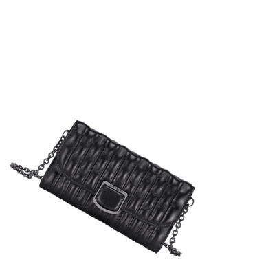 Női Longchamp Brioche Pénztárca Fekete | HU-MOX4231