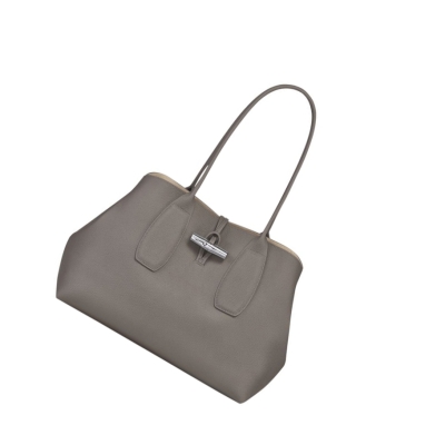 Női Longchamp Roseau Válltáskák Szürke | HU-SHY8639